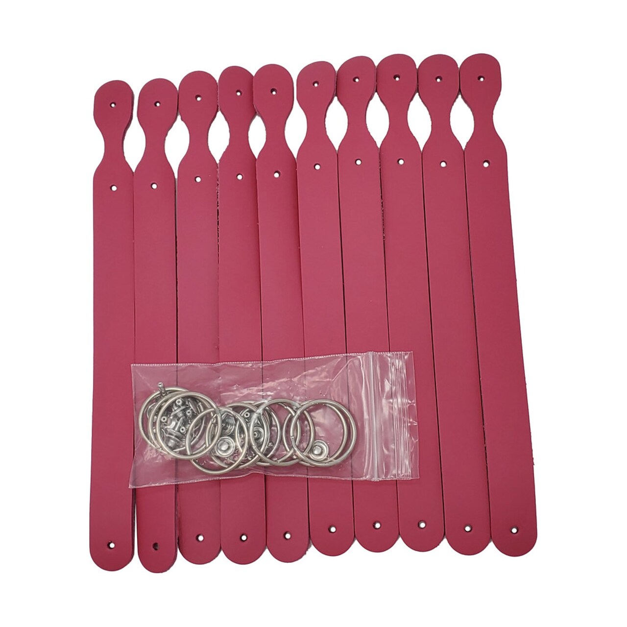 Blank Leather Keychains – 3/4" Full Grain DIY Kit (10 Pack)-Promotional-Fundraising-Personalized Gifts